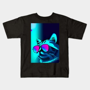 Cat with Sunglasses Kids T-Shirt